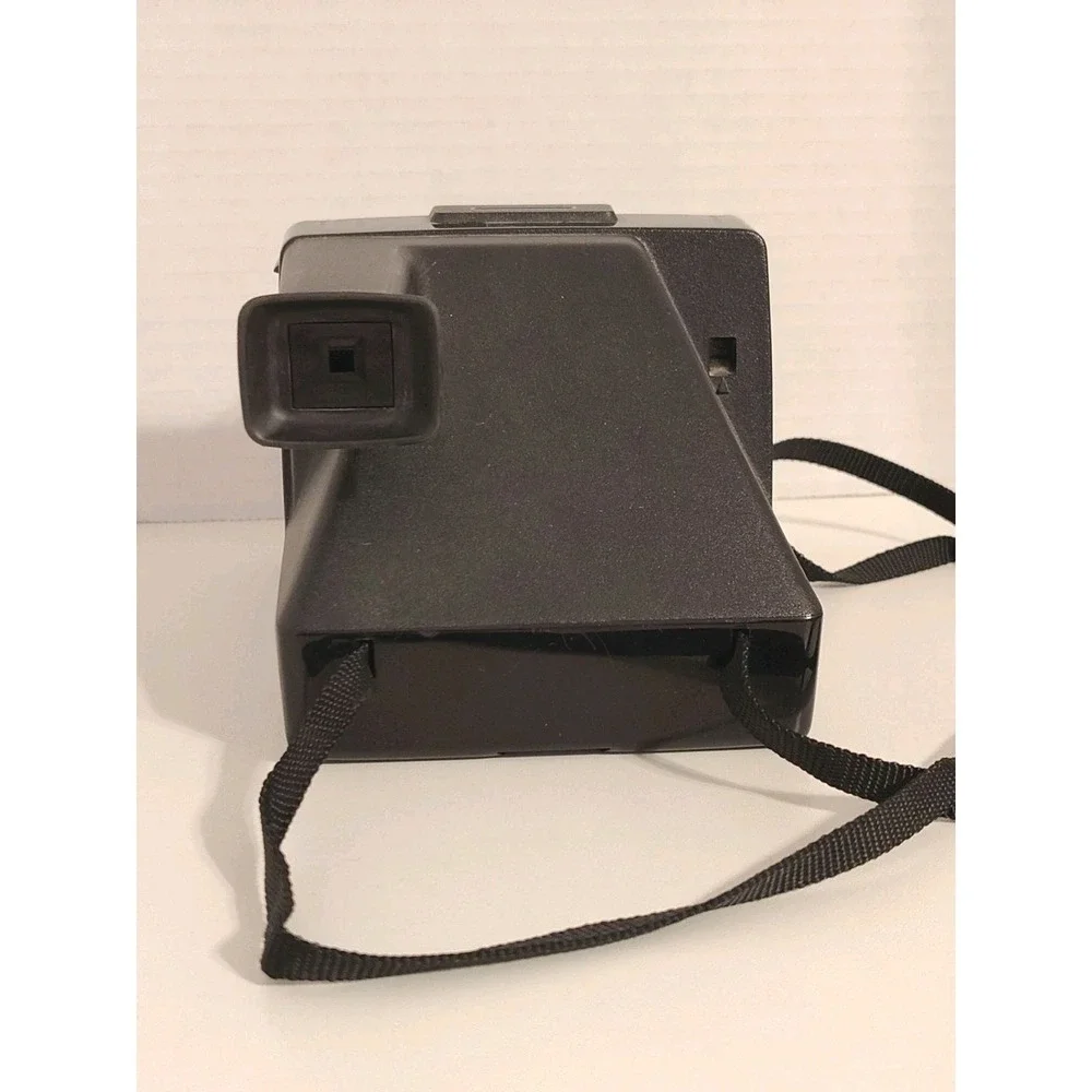 Original Polaroid SX-70 OneStep White Rainbow Stripe Land Camera & New Flashcube